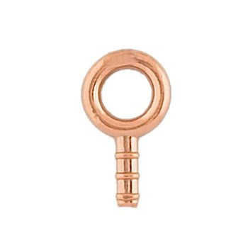 cerchio vuoto chiuso forma rotonda 50 mm in ottone naturale spessore 0.8 mm  5 pz per orecchini collana Gioie d'Oriente