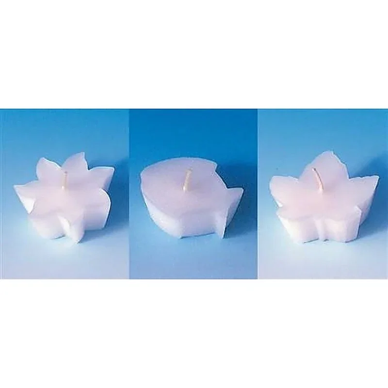 3 Stampo Silicone Per Candele A Forma Di Fiore - Stampi Per Candele Cilindriche 3D, Sapone, Cera, Decorazioni Fai Da Te