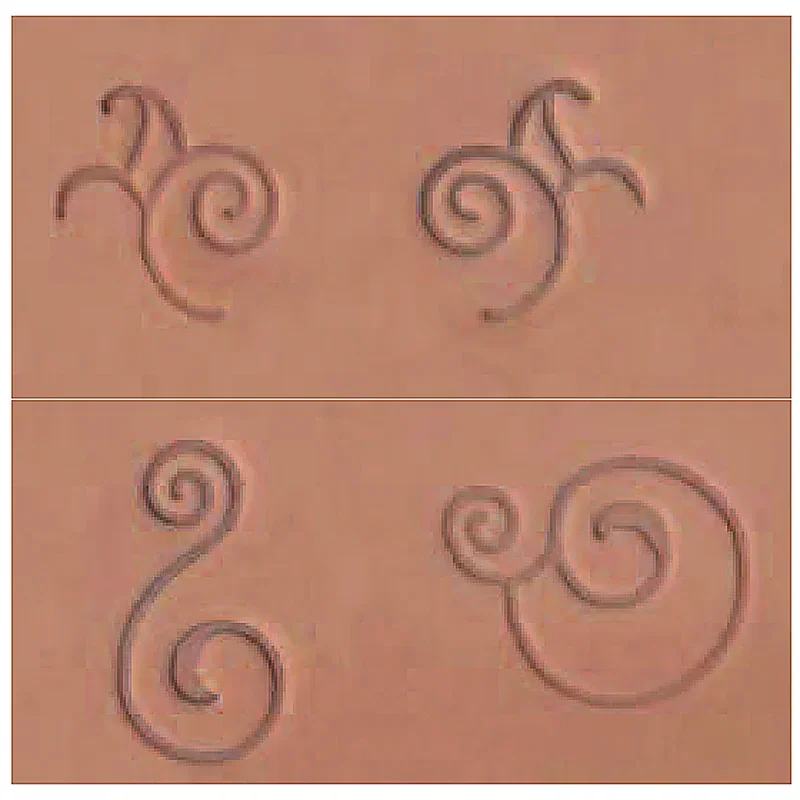 SET 4 STAMPI SCROLL