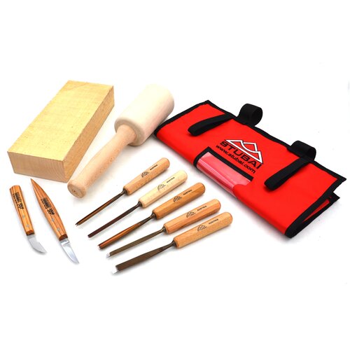 BeaverCraft S17 Spoon Carving Tools Wood Carving Tools Set - Wood Carving Tool Kit Spoon Carving Set Wood Carving Kit Carving Spoons, Adult Unisex