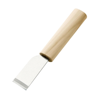 Mezzaluna in Acciaio Inox Lama Singola 22 cm - Manico in Legno Mercury  Coltelli da Cucina Prodotti