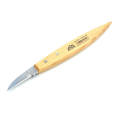 BeaverCraft Chip Carving Knife C6 1 Wood Carving Knife for Fine Chip Carving Wood and Stop Cuts Detail Chip Knife for Wood Carving Wood Pre-Sharpened