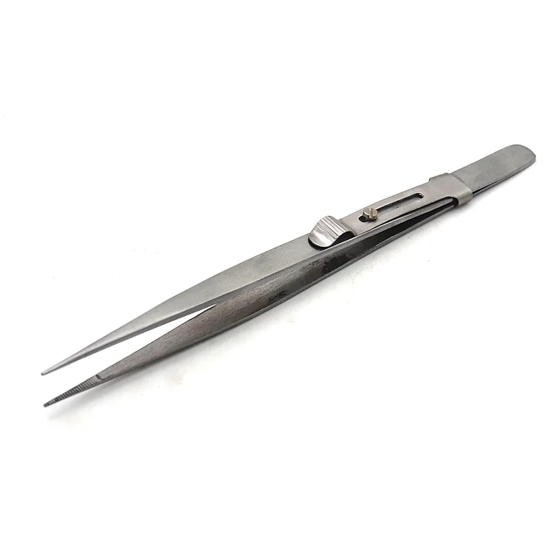 Pince à Épiler Courbée 20mm - Pointe En Métal, Argentée, Marque Uxcell, Neuve Sous Emballage