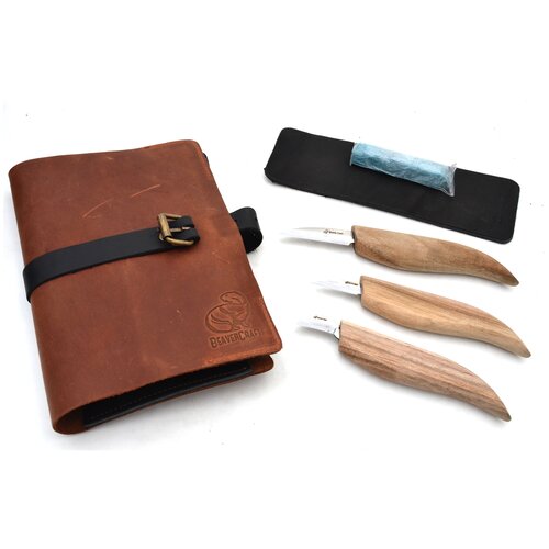 S09 book - Set of 4 Knives in a Book Case