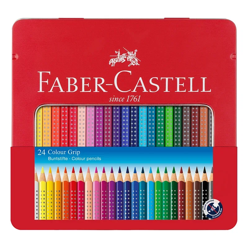 FABER-CASTELL COLOUR GRIP STIFTE METALLETUI