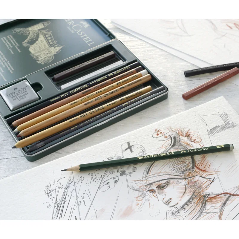 FABER CASTELL PITT MONOCHROME SET