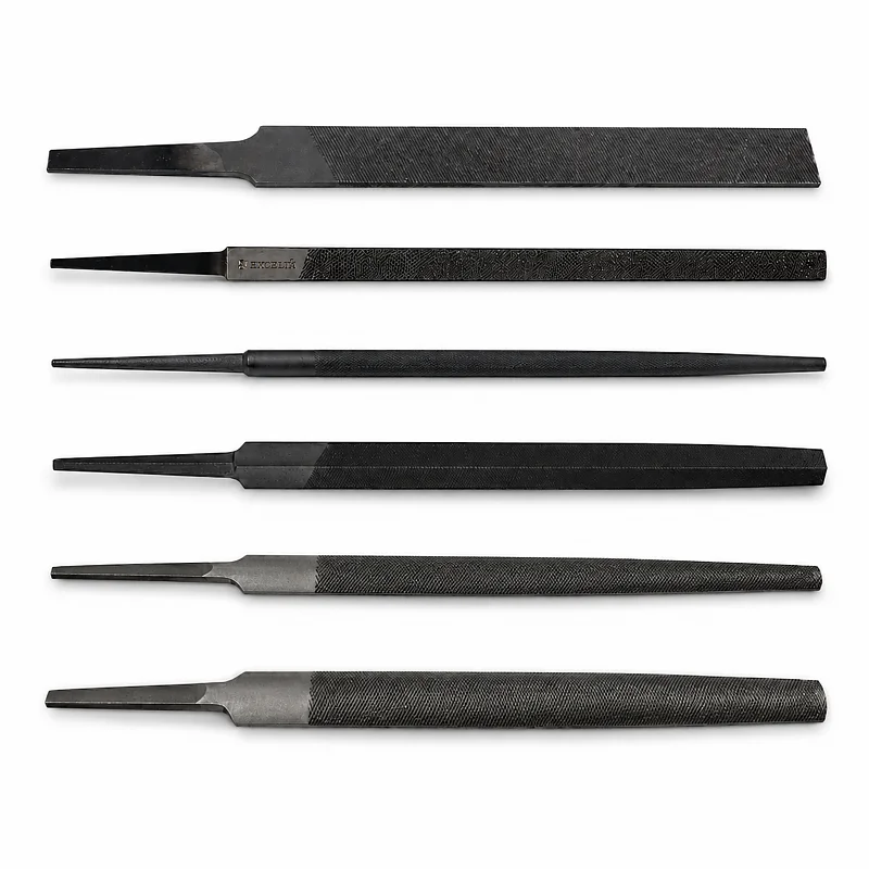 FEILE MIT GRIFF FEINER HIEB - FLACH 150 MM