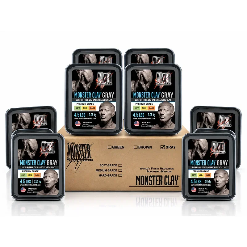 MONSTER CLAY - PLASTILINA PROFESIONAL GRIS