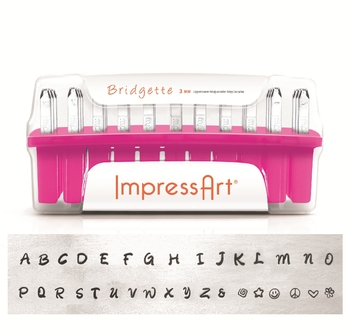 Impressart store Jeanie 4mm Lowercase, Bridgette 4mm Uppercase, & 3MM Uppercase