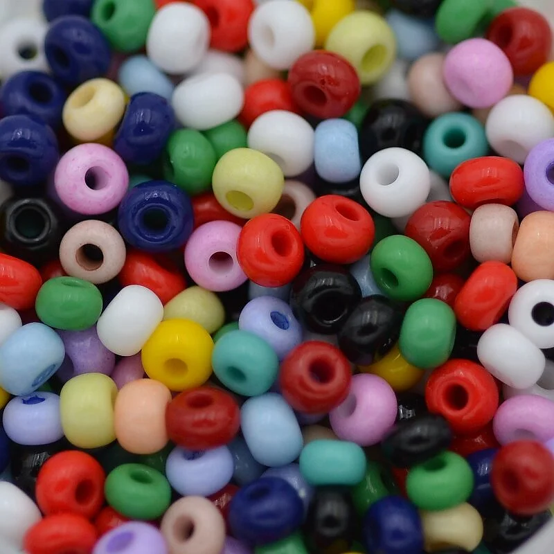 4/6/8mm Perle Di Vetro Lucido Glassa Perlina Rotonda - Foto 12