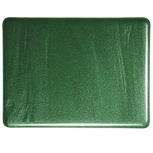 BULLSEYE 1112-50F - VERT ADVENTURINE THIN 2MM TRASP