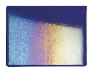 BULLSEYE 1128-31F - VIOLET ROYAL FONCÉ IRID RAINBOW 3MM TRASP