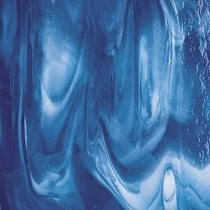 BULLSEYE 2164-30F - BLUE WHITE D.RLD 3MM STREAKY