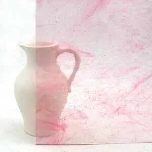 DOM CATHEDRAL GLASS 066 - PINK / YELLOW
