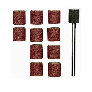 SET 10 BANDES 10MM ABRASIFS + AXE PROXXON