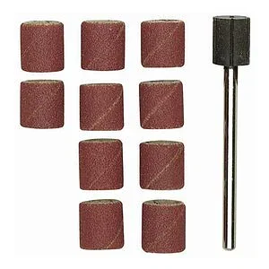 SET 10 BANDES 14MM ABRASIFS + AXE PROXXON