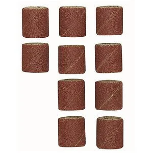 PAPIER ÉMERI FORME FEUILLE CYLINDRIQUE Ø 14 MM GR. 120 - 10 PCS