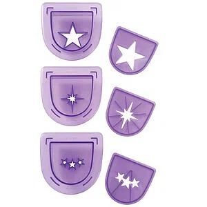 CUT AND SHAPE STAMP - STAR 3 PCS