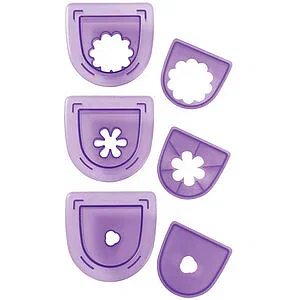 CUT AND SHAPE STAMP - FLOWER 3 PCS