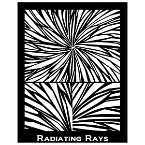 FOGLIO SERIGRAFIA HELEN BREIL - RADIATING RAYS