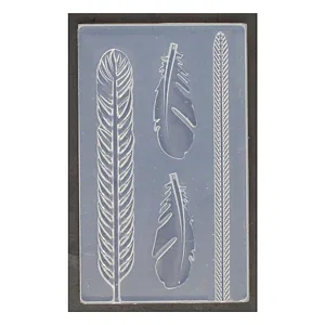 MOULE SILICONE - PLUME 76 X 36 MM
