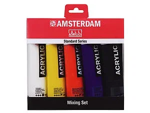AMSTERDAM ACRYLIC SET MIXING 5 X 120 ML
