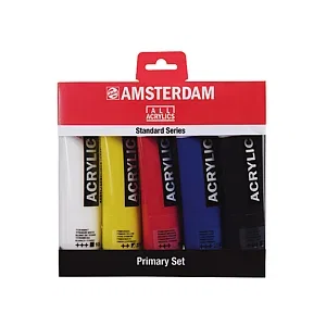 AMSTERDAM ACRYLIC SET PRIMARY 5 X 120 ML