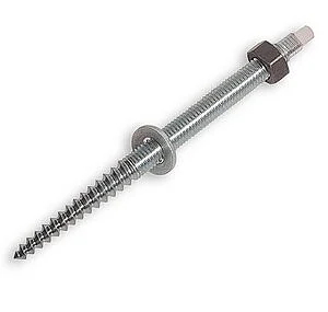 STUBAI FIGURE SCREW WITH HEX. NUT AND WASHER 200 MM