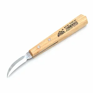 STUBAI 5107 01 - COLTELLO DA INTAGLIO DOPPIA AFFILATURA 45 MM