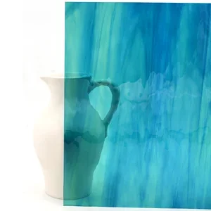 SPECTRUM 423-1W-F - PALE GREEN / AQUA BLUE WATERGLASS