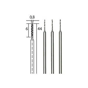MICRO-SPIRALBOHRER (HSS-STAHL) 08 MM 3 STÜCK