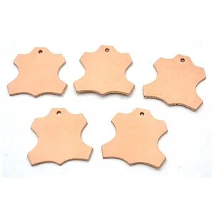 DIE-CUT LEATHER - LEATHER SYMBOL 50 MM - 5 PCS