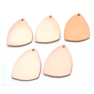 DIE-CUT LEATHER - NAMEPLATE 60 X 40 MM - 5 PCS