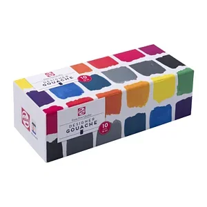 TALENS GOUACHE EXTRA FINE SET QUALITY 10 X 16 ML