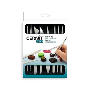 CERNIT - SET DE 12 OUTILS DE MODELAGE EN PLASTIQUE