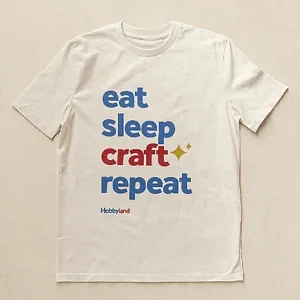 T-SHIRT UNISEXE EAT SLEEP CRAFT REPEAT