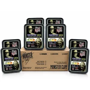 MONSTER CLAY - PLASTILINE PROFESSIONNELLE VERTE