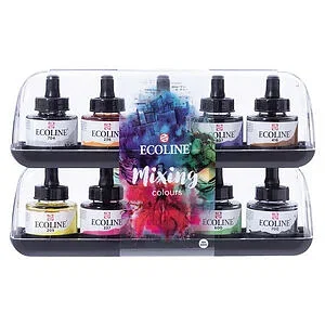 TALENS ECOLINE MIXING COLOURS SET 10 X 30ML